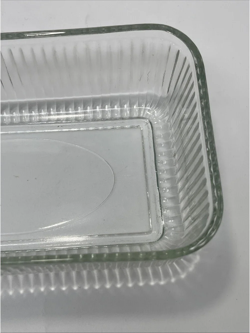 Vintage Refrigerator Storage Dish Box Lid Anchor Hocking Mid Century Modern Deco